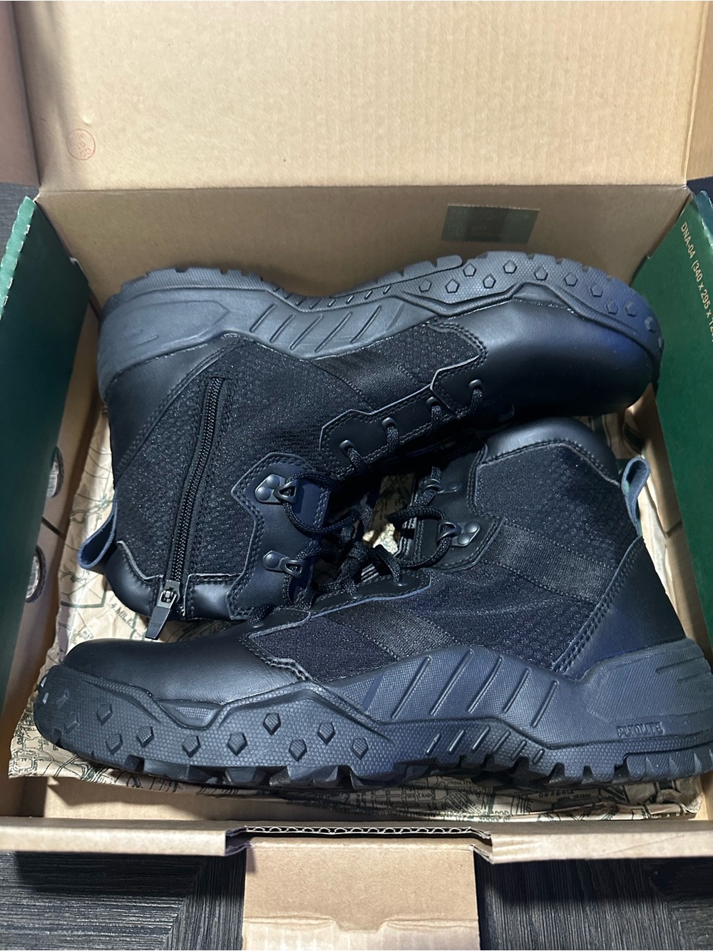 Men's Tactical Black High-Top Work Boots